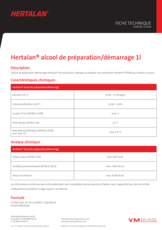 FT - Hertalan alcool de préparation démarrage